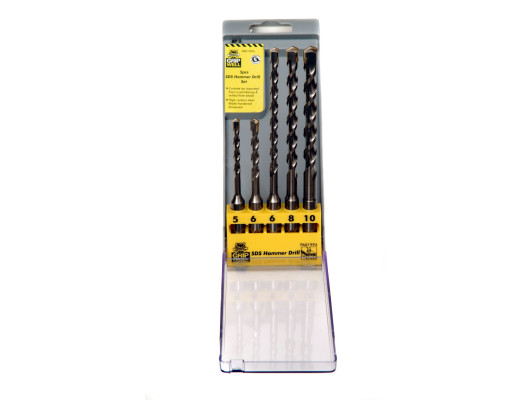 5pc SDS Hammer 5-10mm Milled flute Drill Bit set