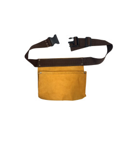 2 Pocket Leather Nail Bag