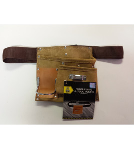 Single Leather Nail and Tool Pouch