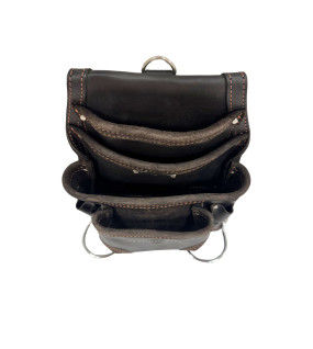 10 Pocket Rigger Pouch Leather