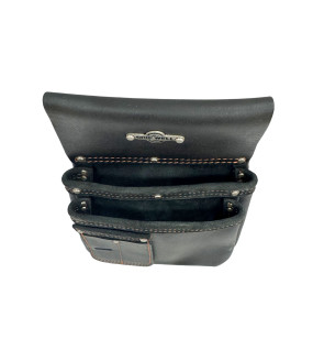 2 Pocket Leather Nail Bag