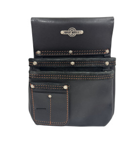 2 Pocket Leather Nail Bag