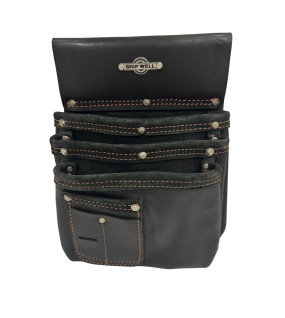 3 Pocket Leather Nail Bag