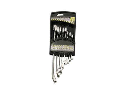 8PC Round Rack AF (sae) Combination Spanner Set