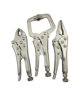 Mini locking plier set of 3 pcs