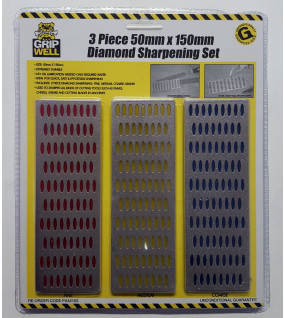 3pc Diamond Sharpening Blade Set (50x150mm)