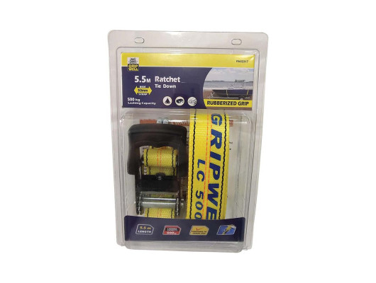 1pc Heavy Duty Ratchet Tie Down 1pc 5.5m (500kg LC)