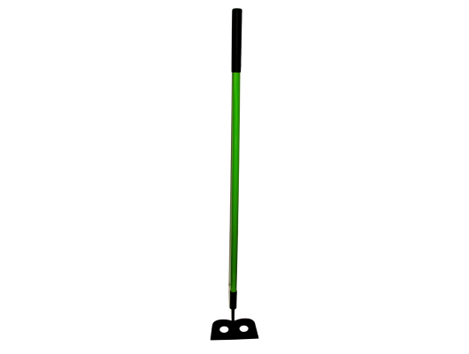 Mortar Larry Hoe with Green Fiberglass Handle
