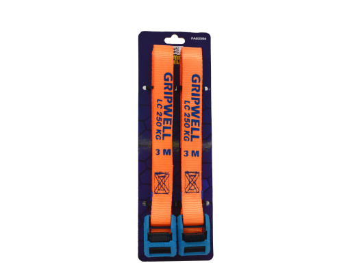 2pc PVC Cover Cambuckle Strap 25mm x 3m (250kg LC)
