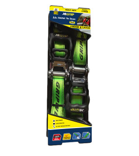 2pc Ratchet Tie Down 25mm x 3.6m (454kg LC)