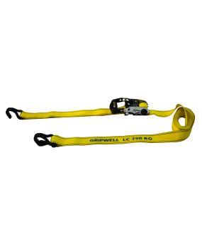 2pc Ratchet Tie Down 38mm x 4.5m (750kg LC)