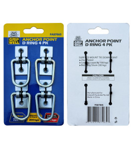 Anchor Point D-Ring 4PK